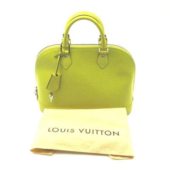 Louis Vuitton Alma Handbag Bag Calf Cowhide Epi Green - Picture 5 of 8